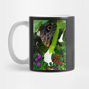 Butterfly in Trumpet Flower Mug